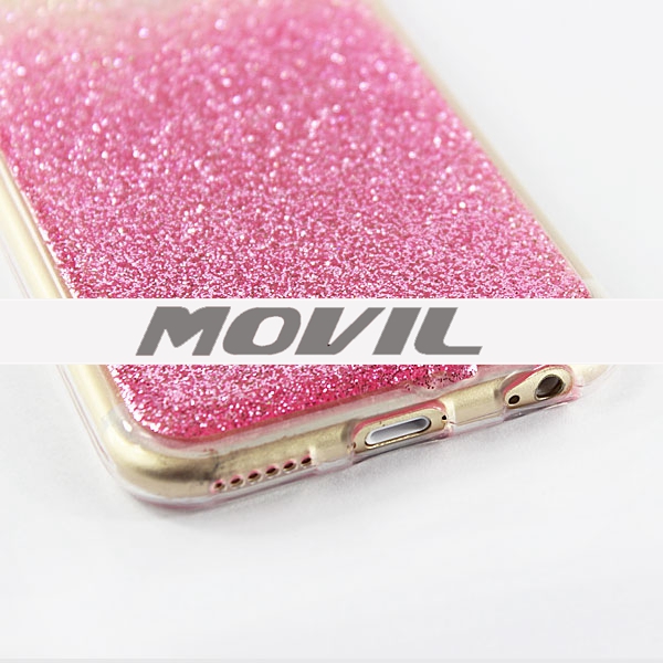 NP-2486 Lujo Sparkle Glitter de TPU Funda para iPhone 6-2